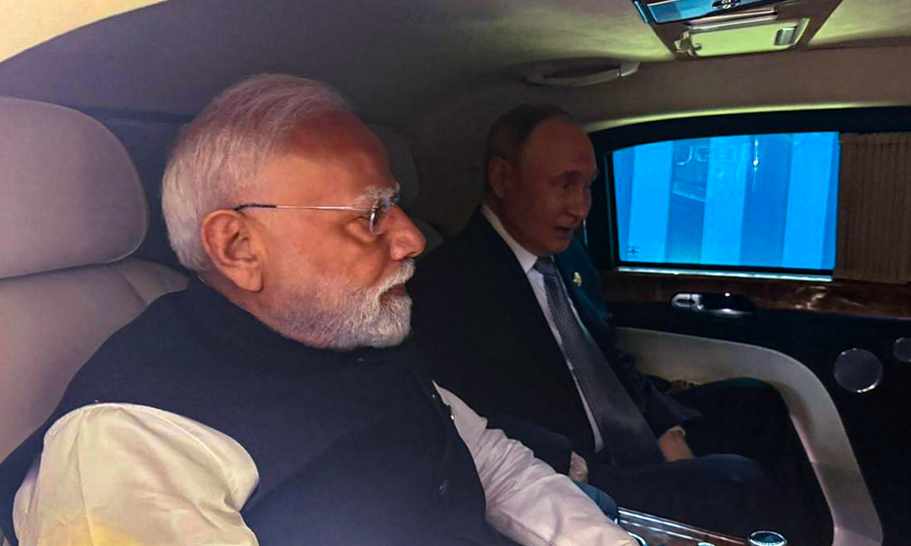 एससीओ शिखर सम्मेलनपछि मोदी र पुटिन एउटै गाडीमा, अमेरिकी शुल्कबारे छलफल